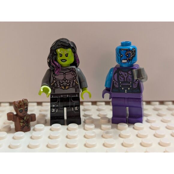 LEGO Marvel Super Heroes Gamora, Nebula & Baby Groot Minifigure Lot - Picture 1 of 2